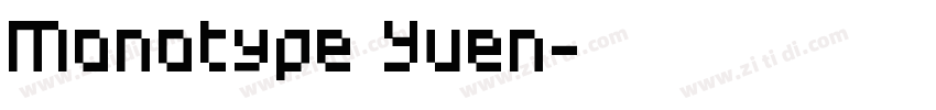 Monotype Yuen字体转换